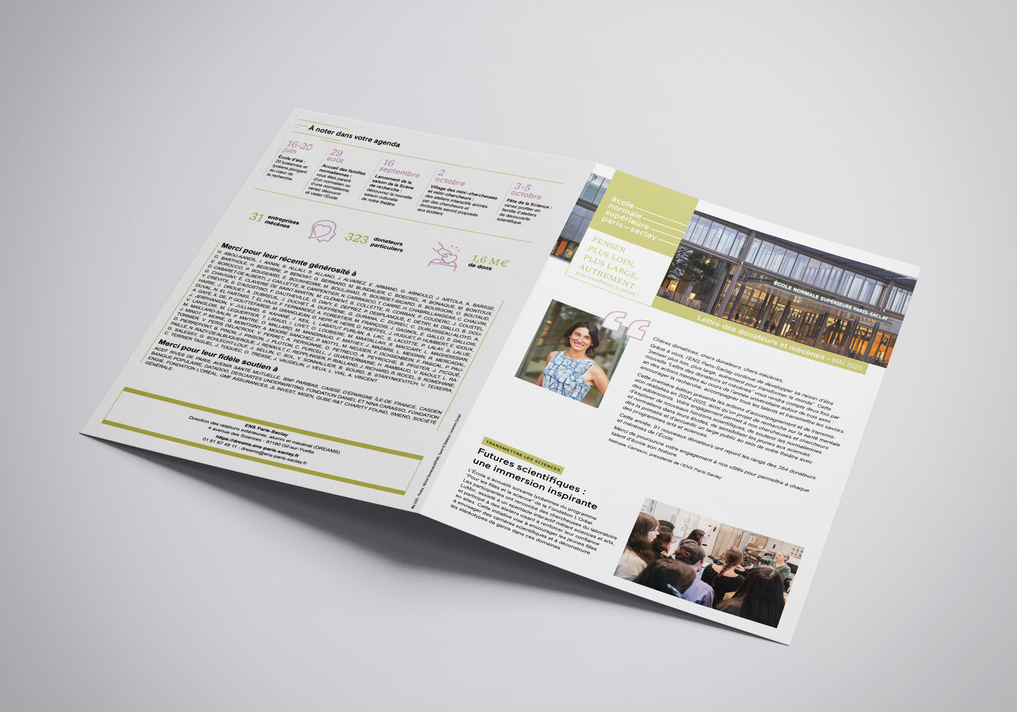 ENS Paris Saclay lettre donateur image 2